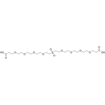 Sulfone-Bis-PEG4-acid结构式
