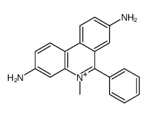 3,8-diamino-5-methyl-6-phenyl-phenanthridinium Structure
