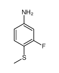 3-氟-4-甲硫基苯胺结构式