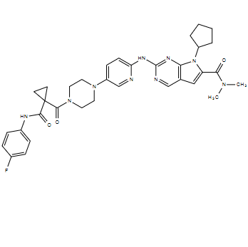 CDK4 inhibitor compound 12结构式