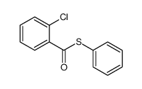 S-phenyl 2-chlorobenzenecarbothioate结构式