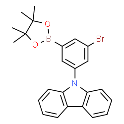 3-Bromo-5-(9H-carbazol-9-yl)-phenylboronic acid pinacol ester structure