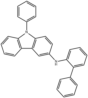 N-([1,1'-biphenyl]-2-yl)-9-phenyl-9H-carbazol-3-amine Structure