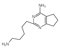 3-(5-aminopentyl)-2,4-diazabicyclo[4.3.0]nona-2,4,10-trien-5-amine structure