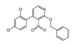 4-(2,4-dichlorophenyl)-3-nitro-2-phenylmethoxypyridine Structure