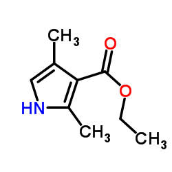 2,4-二甲基-3-吡咯羧酸乙酯结构式
