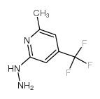 2-肼基-6-甲基-4-(三氟甲基)吡啶结构式