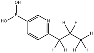 (6-(propyl-d7)pyridin-3-yl)boronic acid Structure