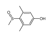 3,5-dimethyl-4-(methylsulfinyl)phenol Structure