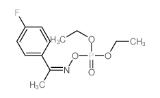 Acetophenone,4'-fluoro-, oxime diethyl phosphate (8CI) Structure
