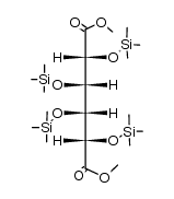 Tetra-O-trimethylsilyl-galaktarsaeure-dimethylester Structure