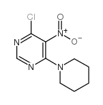 4-氯-5-硝基-6-(1-哌啶基)嘧啶结构式