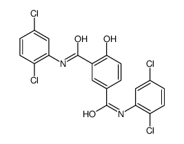 1-N,3-N-bis(2,5-dichlorophenyl)-4-hydroxybenzene-1,3-dicarboxamide Structure