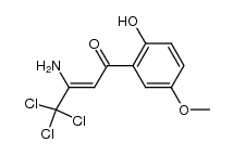 (Z)-3-amino-4,4,4-trichloro-1-(2-hydroxy-5-methoxyphenyl)but-2-en-1-one Structure