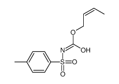 but-2-enyl N-(4-methylphenyl)sulfonylcarbamate结构式