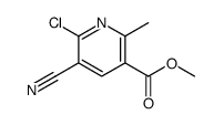 6-氯-5-氰基-2-甲基烟酸甲酯结构式