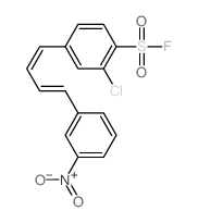 Benzenesulfonylfluoride, 2-chloro-4-[4-(3-nitrophenyl)-1,3-butadien-1-yl]-结构式