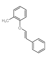 1-methyl-2-[(E)-2-phenylethenoxy]benzene Structure