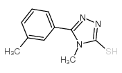 4-甲基-5-(3-甲基苯基)-4H-1,2,4-噻唑-3-硫醇结构式