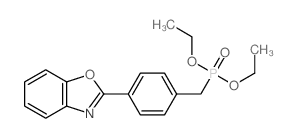 2-[4-(diethoxyphosphorylmethyl)phenyl]benzooxazole结构式