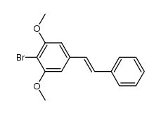 4-bromo-3.5-dimethoxy-trans-stilbene结构式
