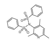 bis-benzenesulfonyl-(2,4,6-trimethyl-[3]pyridyl)-amine结构式