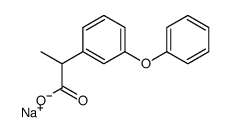 sodium,2-(3-phenoxyphenyl)propanoate Structure