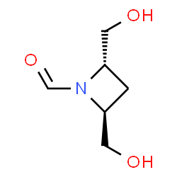 1-Azetidinecarboxaldehyde, 2,4-bis(hydroxymethyl)-, (2S,4S)- (9CI) Structure