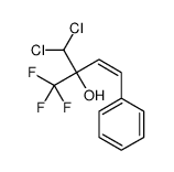 2-(dichloromethyl)-1,1,1-trifluoro-4-phenylbut-3-en-2-ol结构式