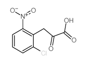 Benzenepropanoic acid,2-chloro-6-nitro-a-oxo- structure