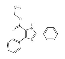 2,4-二苯基-1H-咪唑-5-羧酸乙酯结构式
