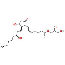 prostaglandin E2 1-glyceryl ester结构式