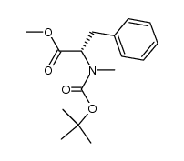 N-Boc-N-methyl-L-phenylalanine methyl ester结构式
