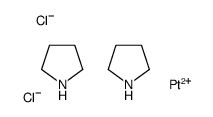 platinum(2+),pyrrolidine,dichloride Structure
