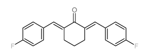 2,6-bis[(4-fluorophenyl)methylidene]cyclohexan-1-one Structure