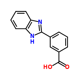 3-(1H-苯并咪唑-2-基)-苯甲酸结构式