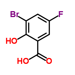 3-Bromo-5-fluoro-2-hydroxybenzoic acid Structure
