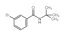 N-叔丁基-3-溴苯甲酰胺结构式
