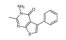 3-amino-2-methyl-5-phenylthieno[2,3-d]pyrimidin-4-one Structure