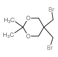 5, 5-双(溴甲基)-2, 2-二甲基-1, 3-二氧杂环己烷结构式