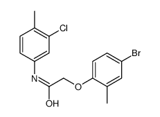 2-(4-Bromo-2-methylphenoxy)-N-(3-chloro-4-methylphenyl)acetamide Structure