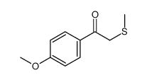 1-(4-methoxyphenyl)-2-methylsulfanylethanone结构式