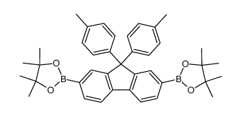2,7-(9,9-di-p-tolyl-fluorenyl)dipinacol boronate Structure