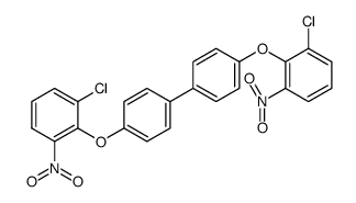 4,4'-bis(2-chloro-6-nitrophenoxy)-1,1'-biphenyl结构式