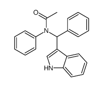 N-[1H-indol-3-yl(phenyl)methyl]-N-phenylacetamide结构式
