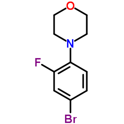 4-(2-氟-4-溴苯基)吗啉结构式