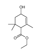ethyl 4-hydroxy-2,6,6-trimethylcyclohex-2-ene-1-carboxylate结构式