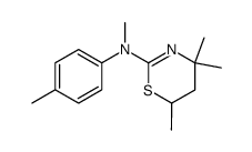 methyl-p-tolyl-(4,4,6-trimethyl-5,6-dihydro-4H-[1,3]thiazin-2-yl)-amine结构式