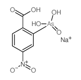 Benzoic acid,2-arsonoyl-4-nitro-, sodium salt (1:1) structure