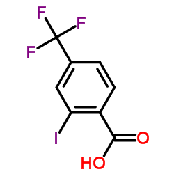 2-碘-4-三氟甲基苯甲酸结构式